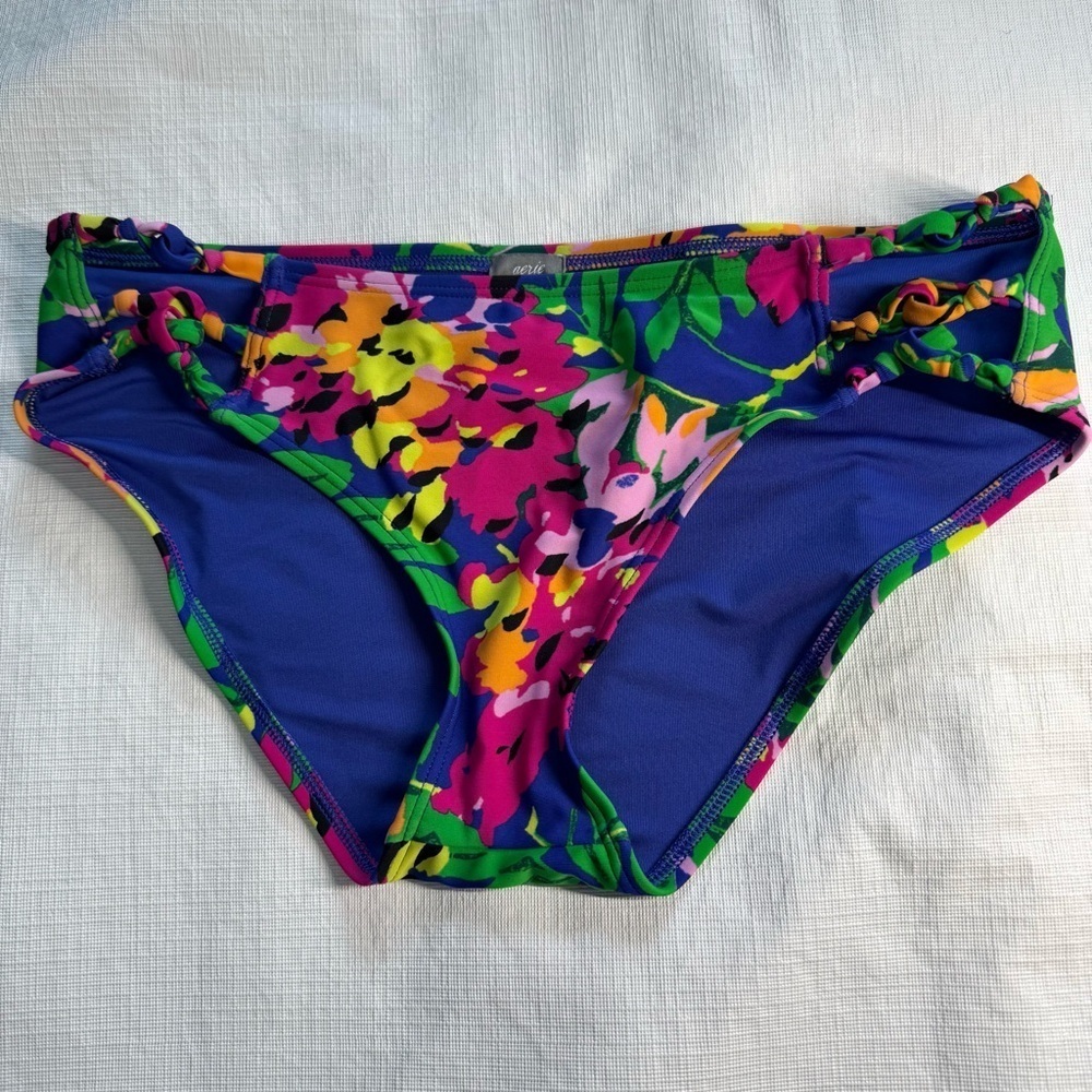 Aerie Multicolor Floral Bikini Bottom